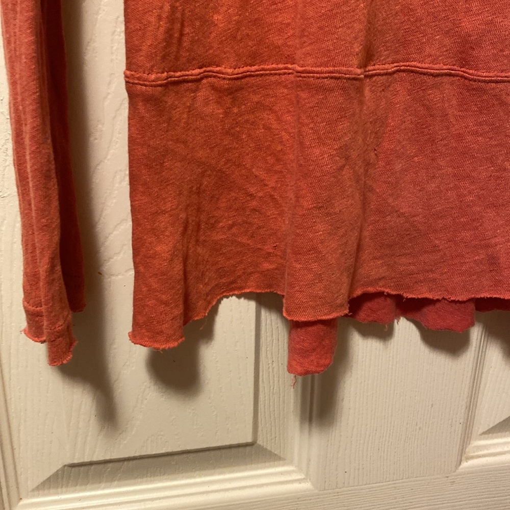 Free people long sleeve oversized size small embroidery embellished T-shirt - Picture 5 of 6